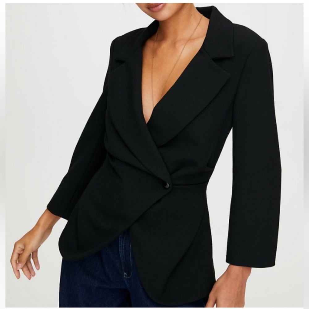 Aritzia Wilfred Selina Black Jacket Size 6 Brand New With Tags
